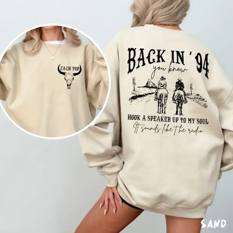 Zack Top T-shirt Back In '94 Sweatshirt Zack Top Colo Beer & Country Music Tour 2025 Hoodie Zack Top Merch Music Tee Gift...