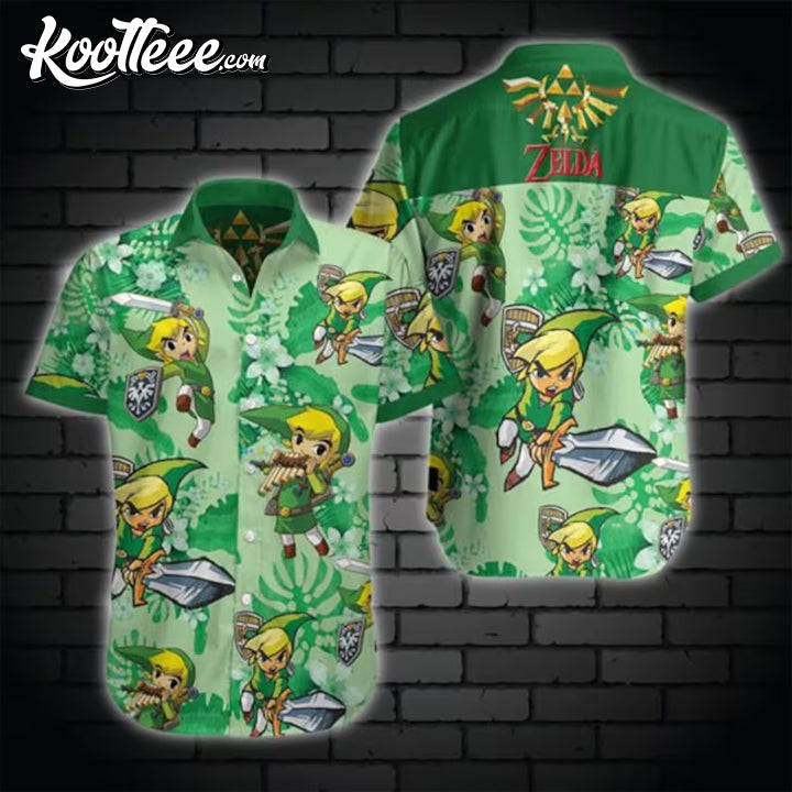Zelda Link Flora Of Hyrule Hawaiian Shirt