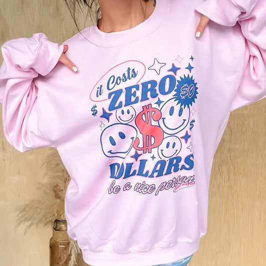 Zero Dollars Graphic Top