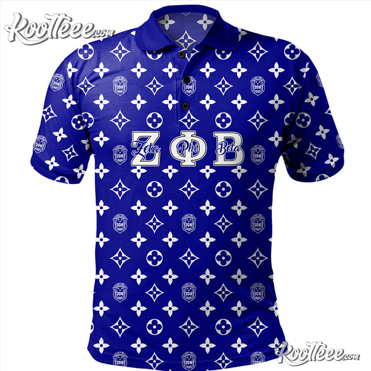 Zeta Phi Beta LouisV Pattern Hawaiian Shirt
