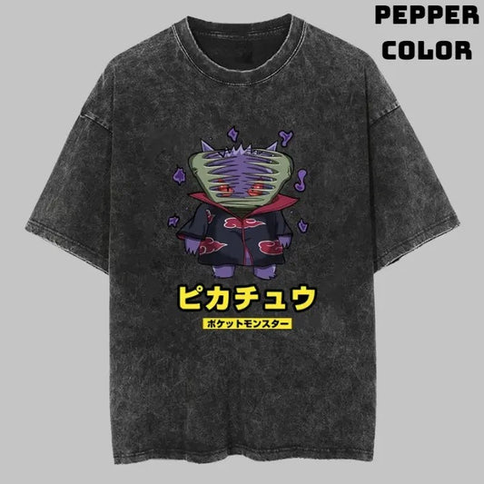 Zetsu Gengar Vintage Graphic Tees, Gengar T-Shirt, Naruto Shirts, Pokemon Shirts, Unisex Anime Manga Shirt Top Menswear Womenswear Streetwear