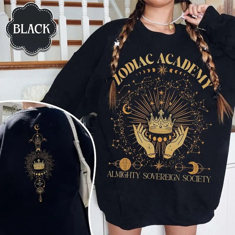Zodiac Academy Sweatshirt Shirt, Celestial Heirs Band Shirt, Darius Acrux, Vega Twins, Professor Lance Orion, Almighty...