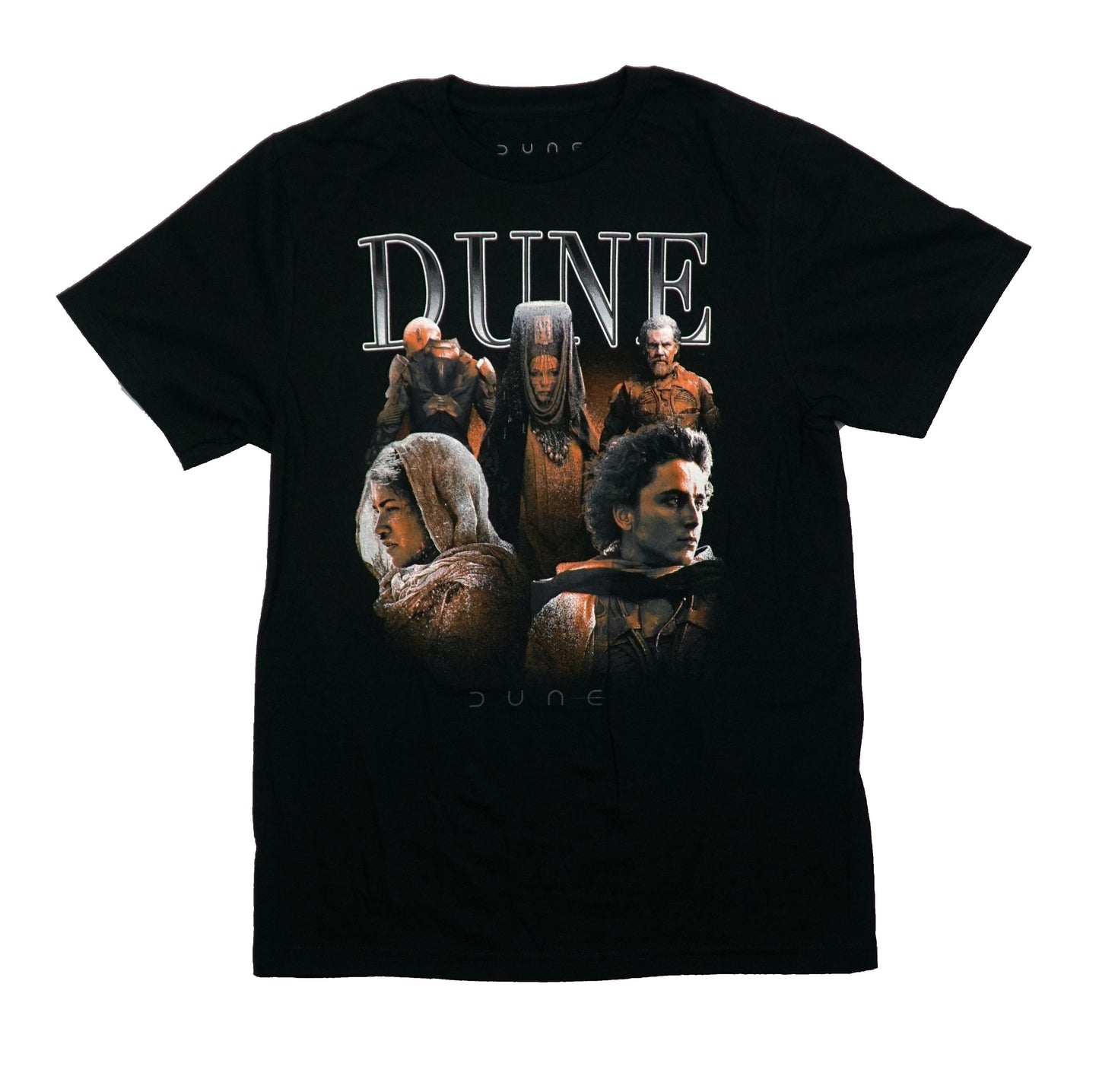 Dune Mens T-Shirt - Distressed Movie Cast Image