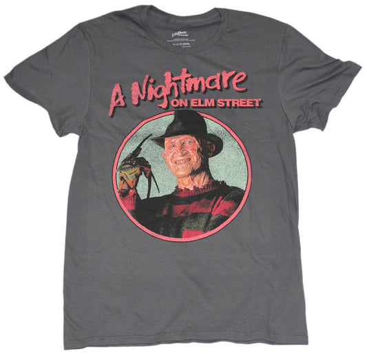 Nightmare on Elm Street Mens T-Shirt - Freddy Photo Circle Image