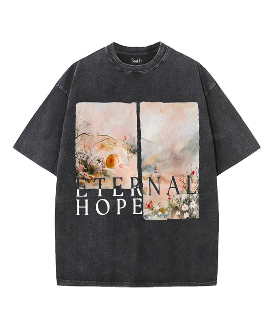 Enernal Hope Unisex Washed Christian T-shirt