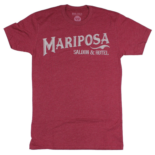 Westworld Mens T-Shirt - Mariposa Bar And Hotel Distressed Logo