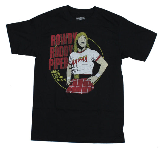Hot Rod Rowdy Piper Mens T-Shirt - Standing Next To Name Image