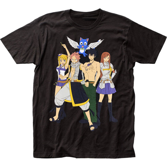 Fairy Tail Main Group Anime Adult T-Shirt