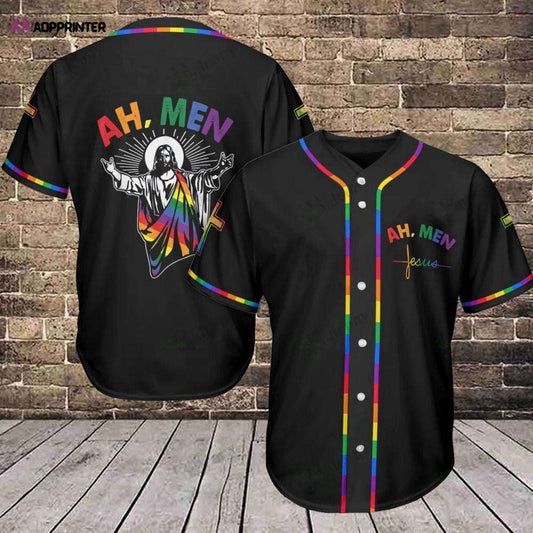 Ah Men Baseball Jersey 414 - LGBT Baseball Tee: Show Your Pride! - Aopprinter