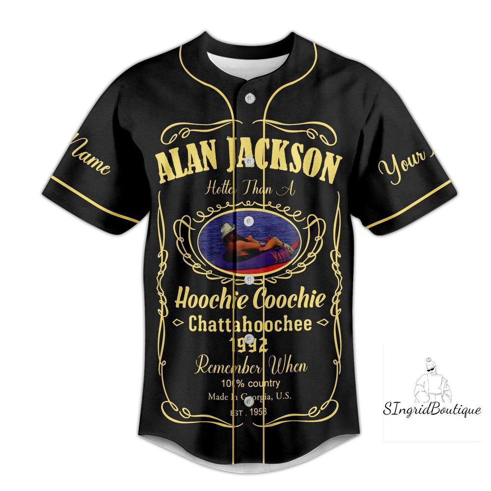 Alan Jackson Jersey Shirt, Custom Alan Jackson Baseball Jersey - lylyprint.com