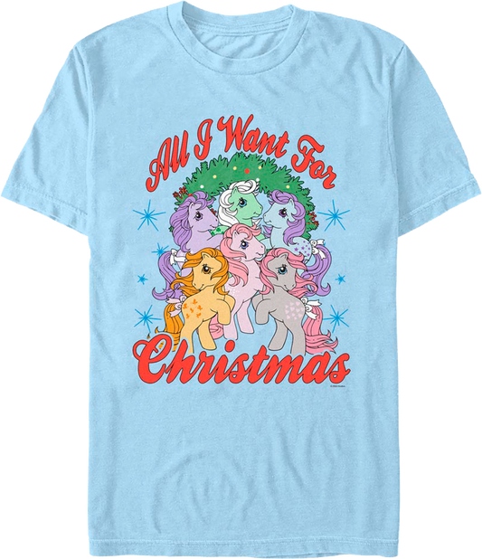 Vintage All I Want For Christmas My Little Pony T-Shirt