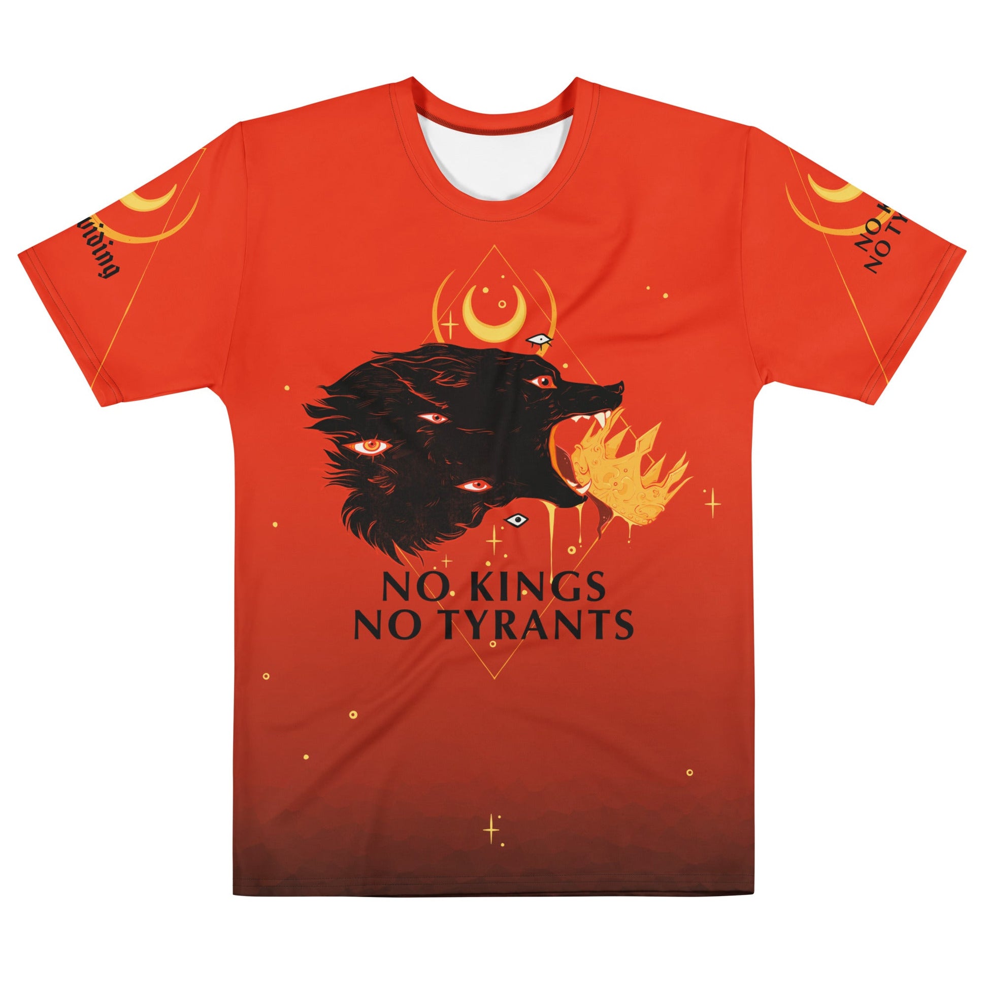 No Kings No Tyrants, Men's Sublimation T-Shirt Hoodie, Sweatshirt | InkThreadWorks.com (Image 1)