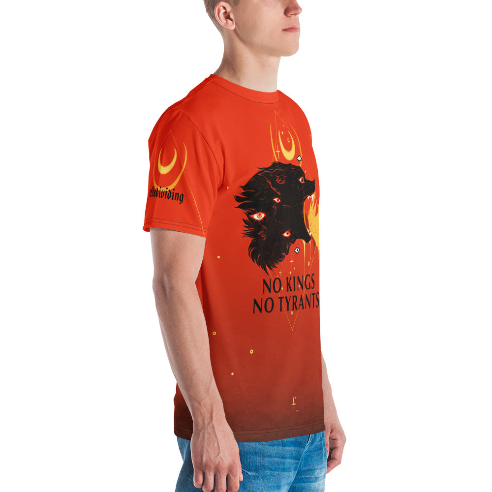 No Kings No Tyrants, Men's Sublimation T-Shirt Hoodie, Sweatshirt | InkThreadWorks.com (Image 3)