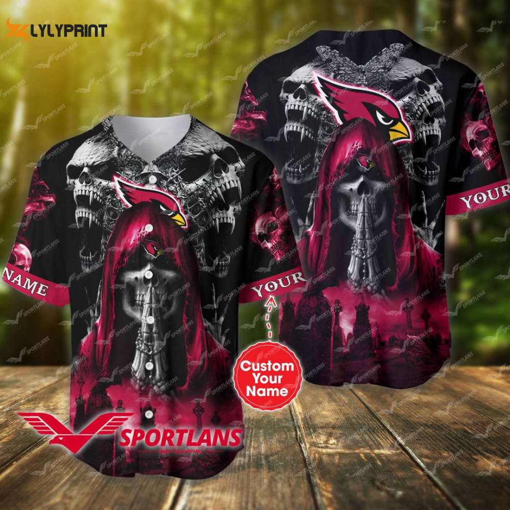 Arizona Cardinals Personalized Baseball Jersey Fan Gifts - lylyprint.com