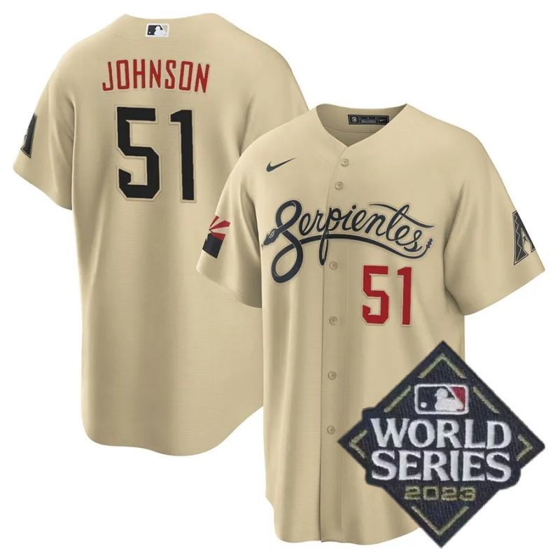 arizona diamondbacks #51 randy johnson city connect collection jersey cool base