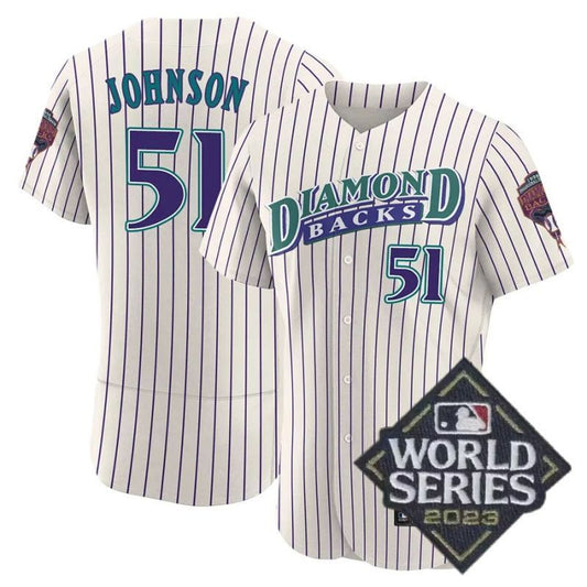 arizona diamondbacks #51 randy johnson throwback 1998 flex base jersey