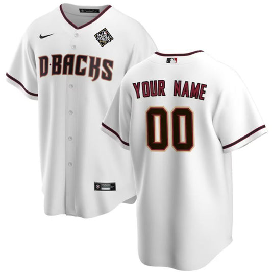 arizona diamondbacks active player custom white 2023 world series home cool base