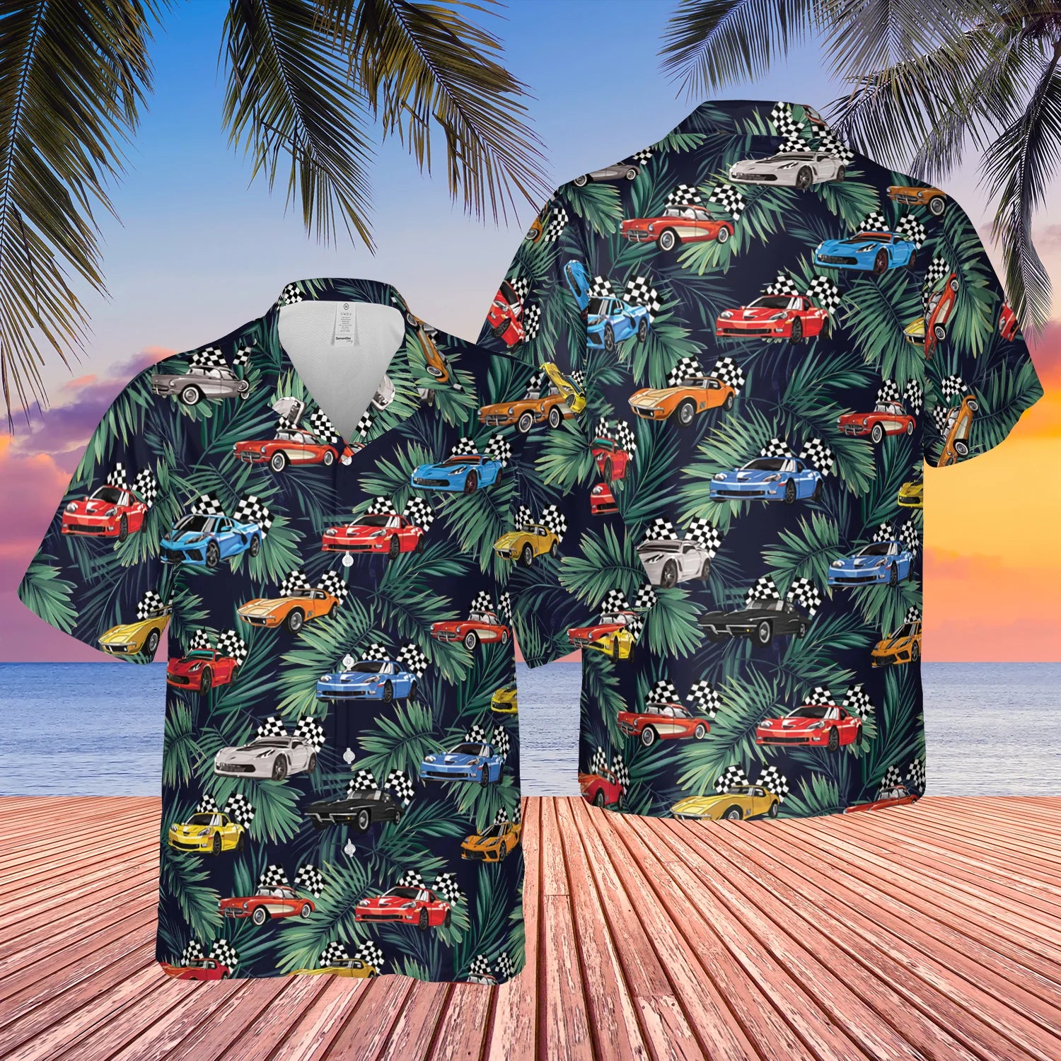 Artistic Corvette Collection in a Hawaiian Shirt