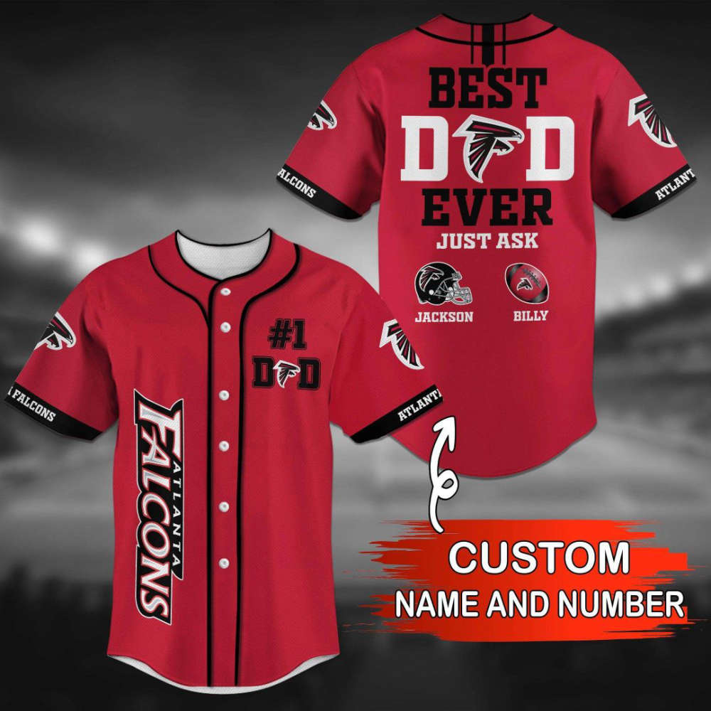 Atlanta Falcons Personalized Baseball Jersey Gift For Men Women - lylyprint.com