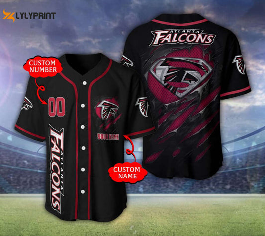 Atlanta Falcons Personalized Baseball Jersey Fan Gifts - lylyprint.com