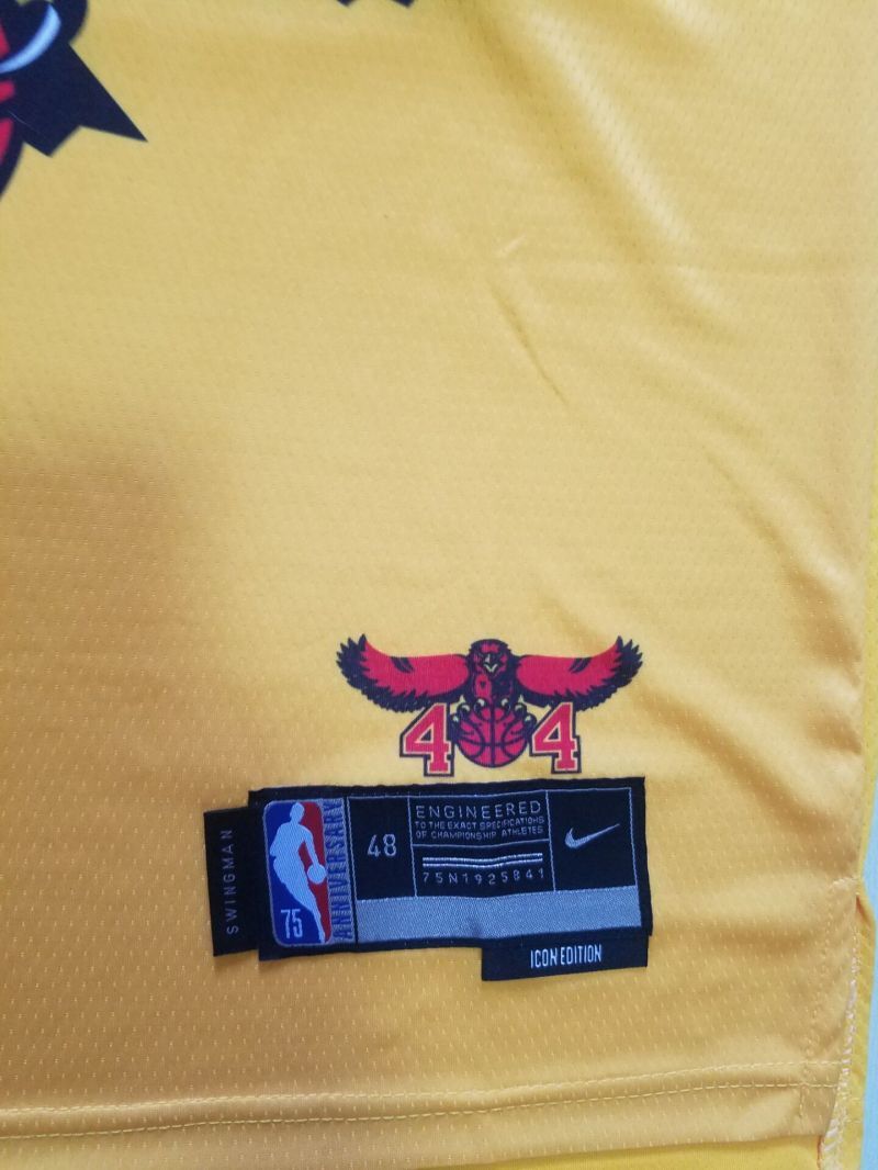 atlanta hawks #11 trae young Hawks 11 Yellow City s-xxl Style 1