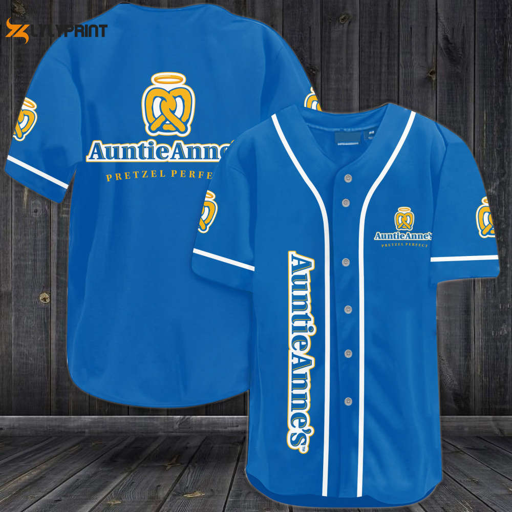 Auntie Anne's Baseball Jersey - lylyprint.com