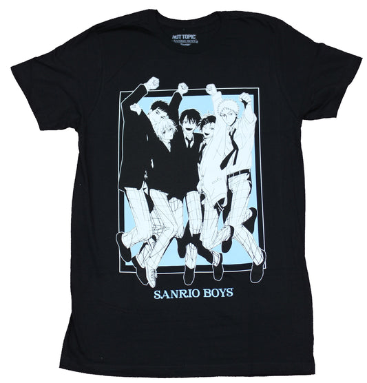 Sanrio Boys Mens T-Shirt - Jumping Group Poster Image