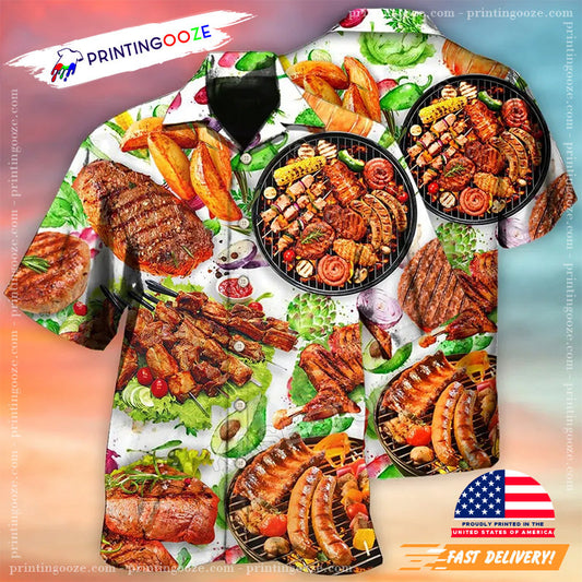 BBQ Sausage Hawaiian Shirt