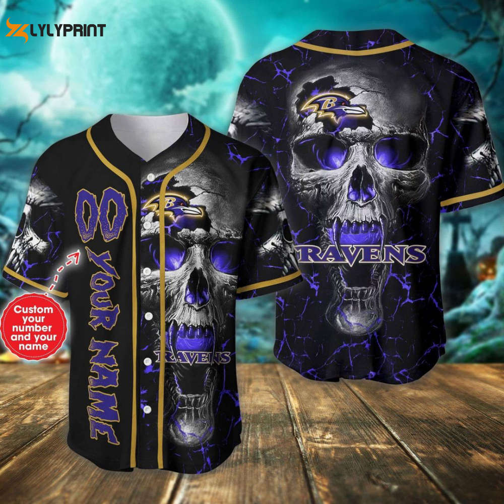 Baltimore Ravens Personalized Baseball Jersey - lylyprint.com
