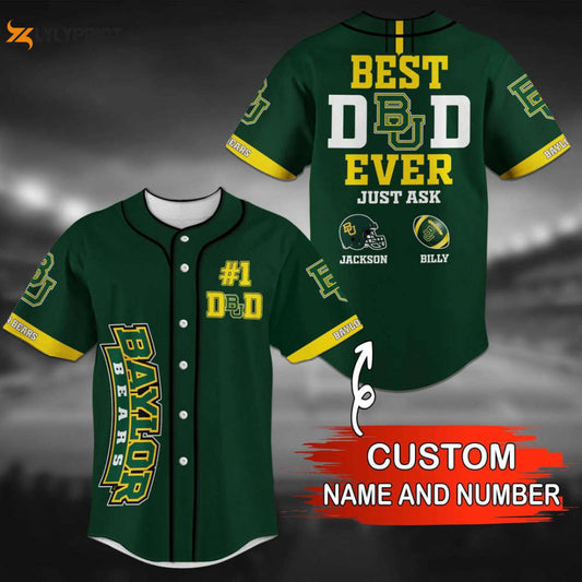 Baylor Bears Personalized Baseball Jersey Gift For Men Women - lylyprint.com