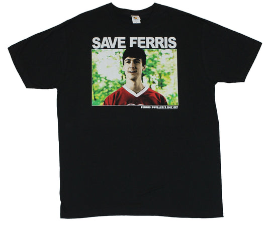 Ferris Buellers Day Off Mens T-Shirt  - Cameron Fry Photo Image on Black