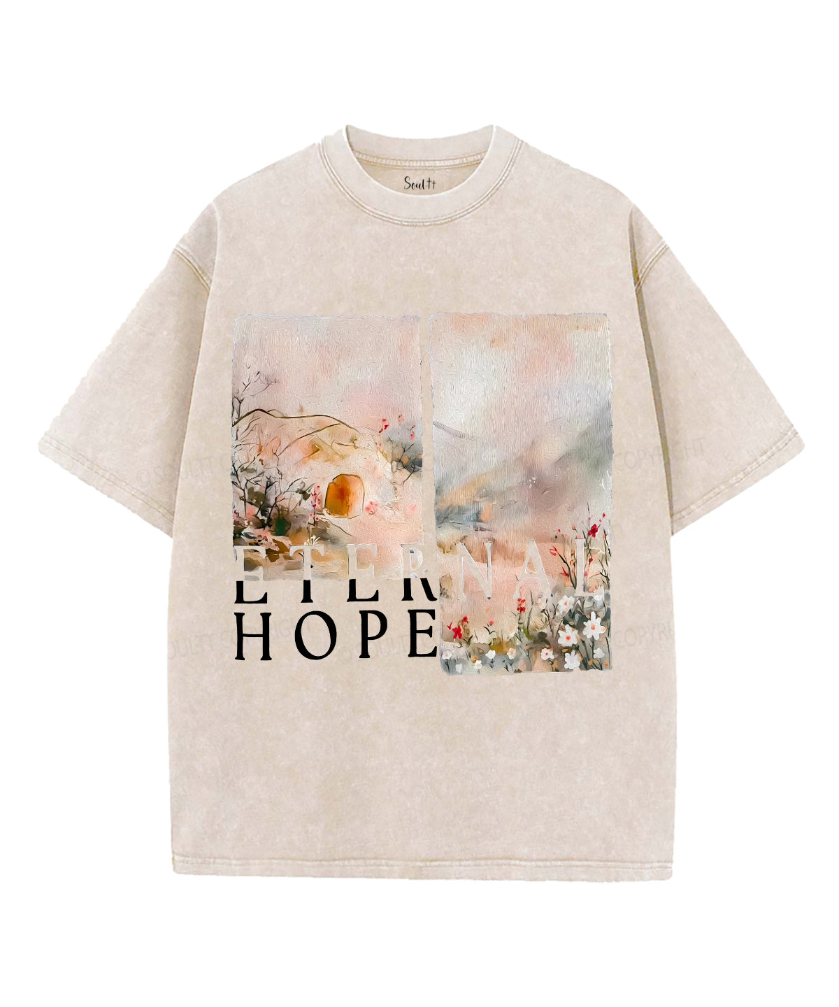 Enernal Hope Unisex Washed Christian T-shirt