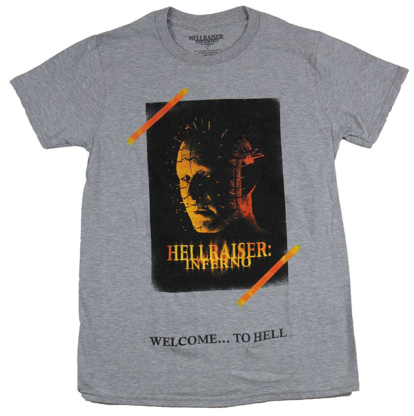 Hellraiser  Mens T-Shirt - Inferno Lighted Poster Image