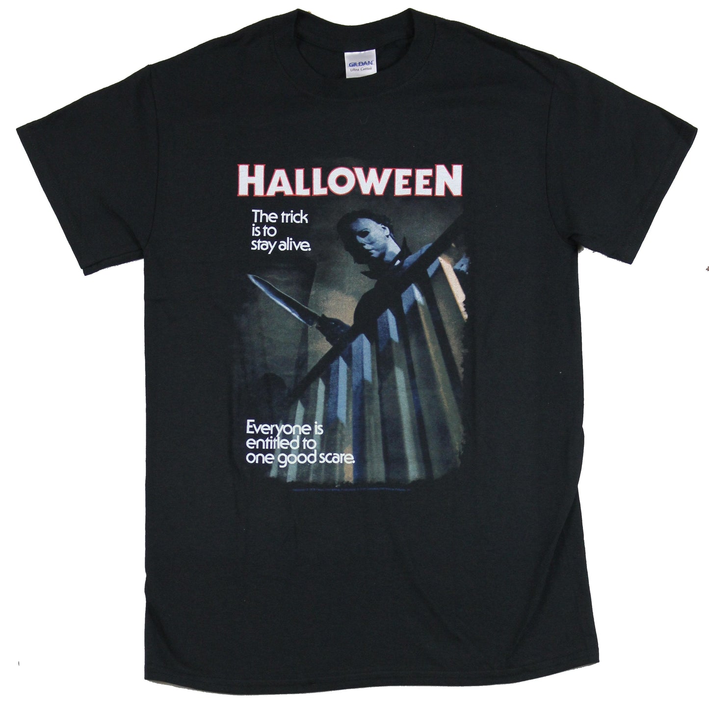 Halloween Mens T-Shirt - Trick Is to Stay Alive Poster