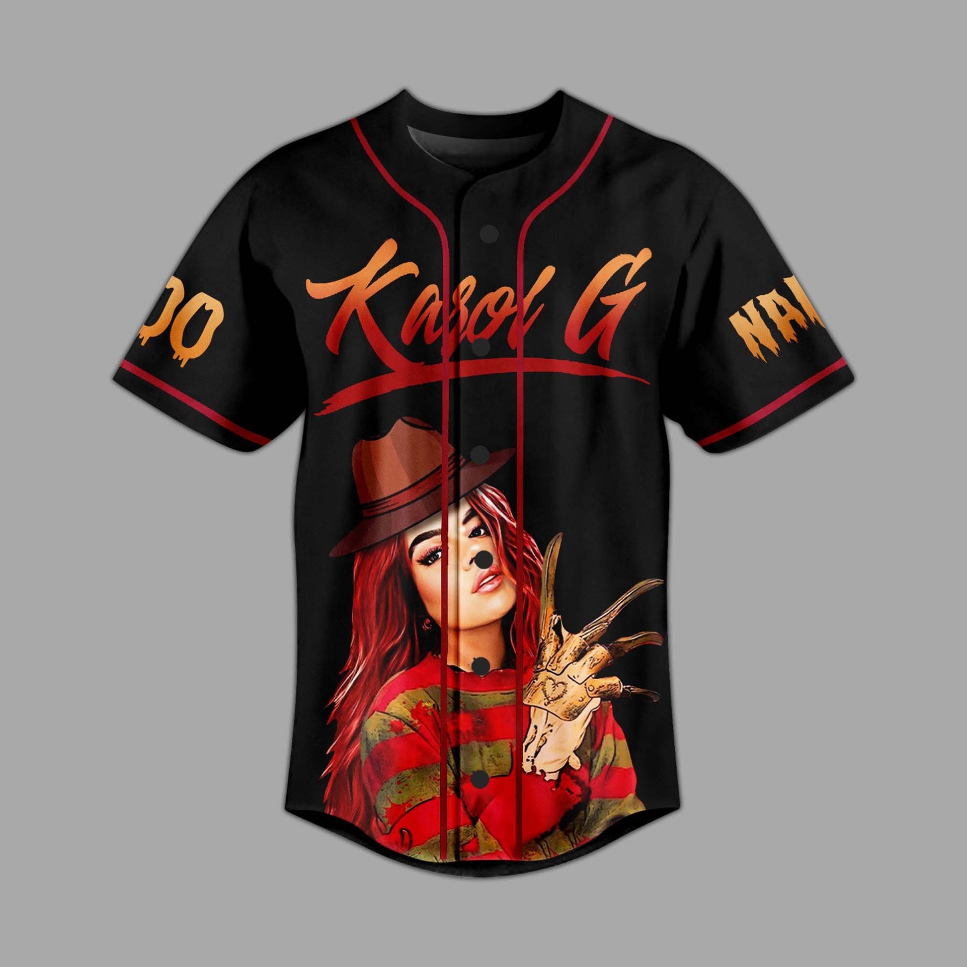 Black Cool Shirt Karol G Bitchota Music Custom Baseball Jersey
