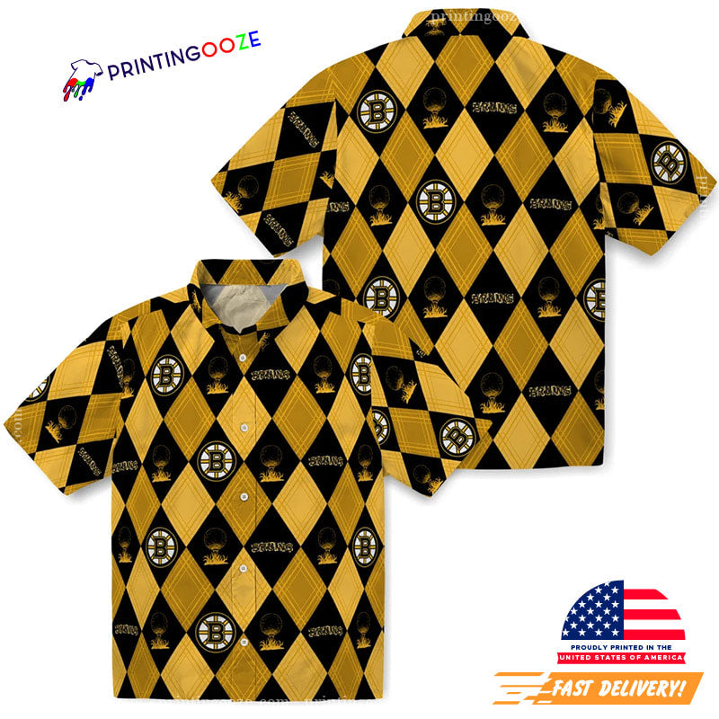 Boston Bruins Ice Hockey Hawaiian Shirt No. 6