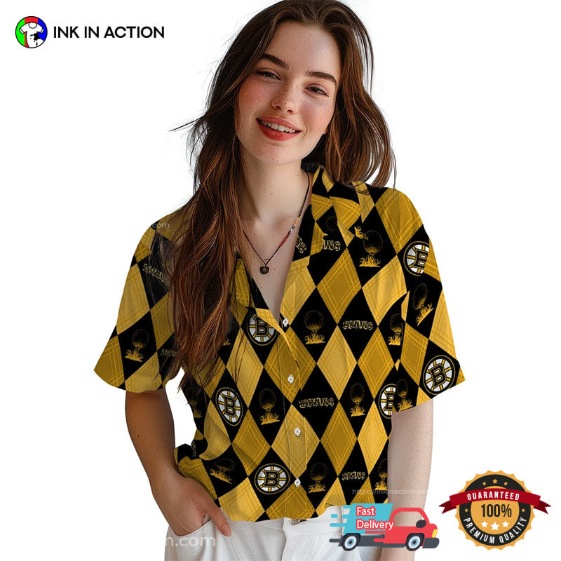 Boston Bruins Ice Hockey NHL Hawaiian Shirt