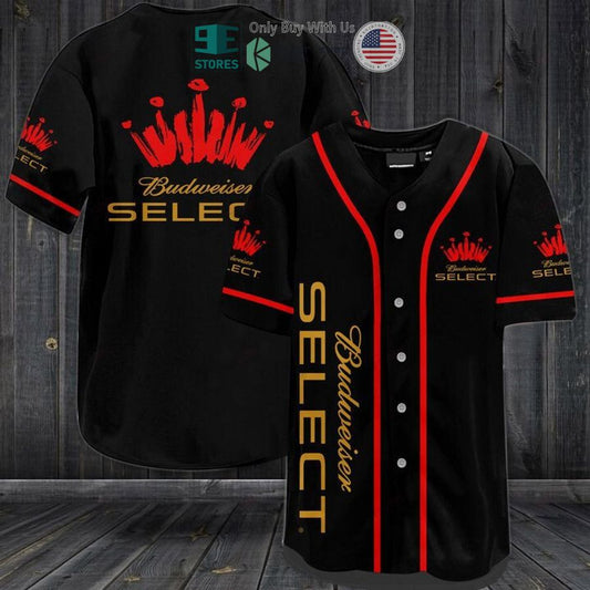 BEST Budweiser Select logo black Baseball Jersey