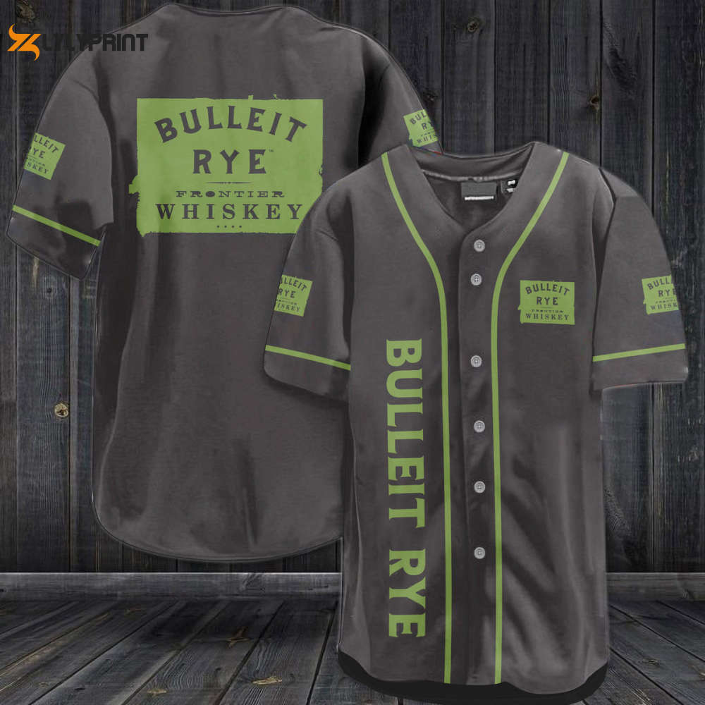 Bulleit Rye Whiskey Baseball Jersey - lylyprint.com
