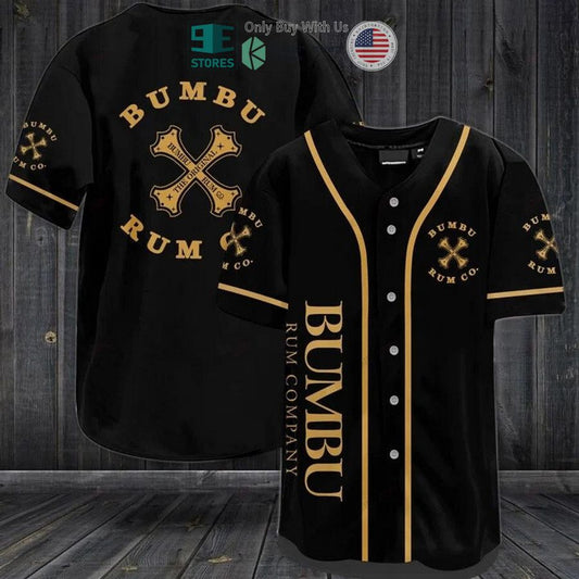 BEST Bumbu Rum Company black Baseball Jersey