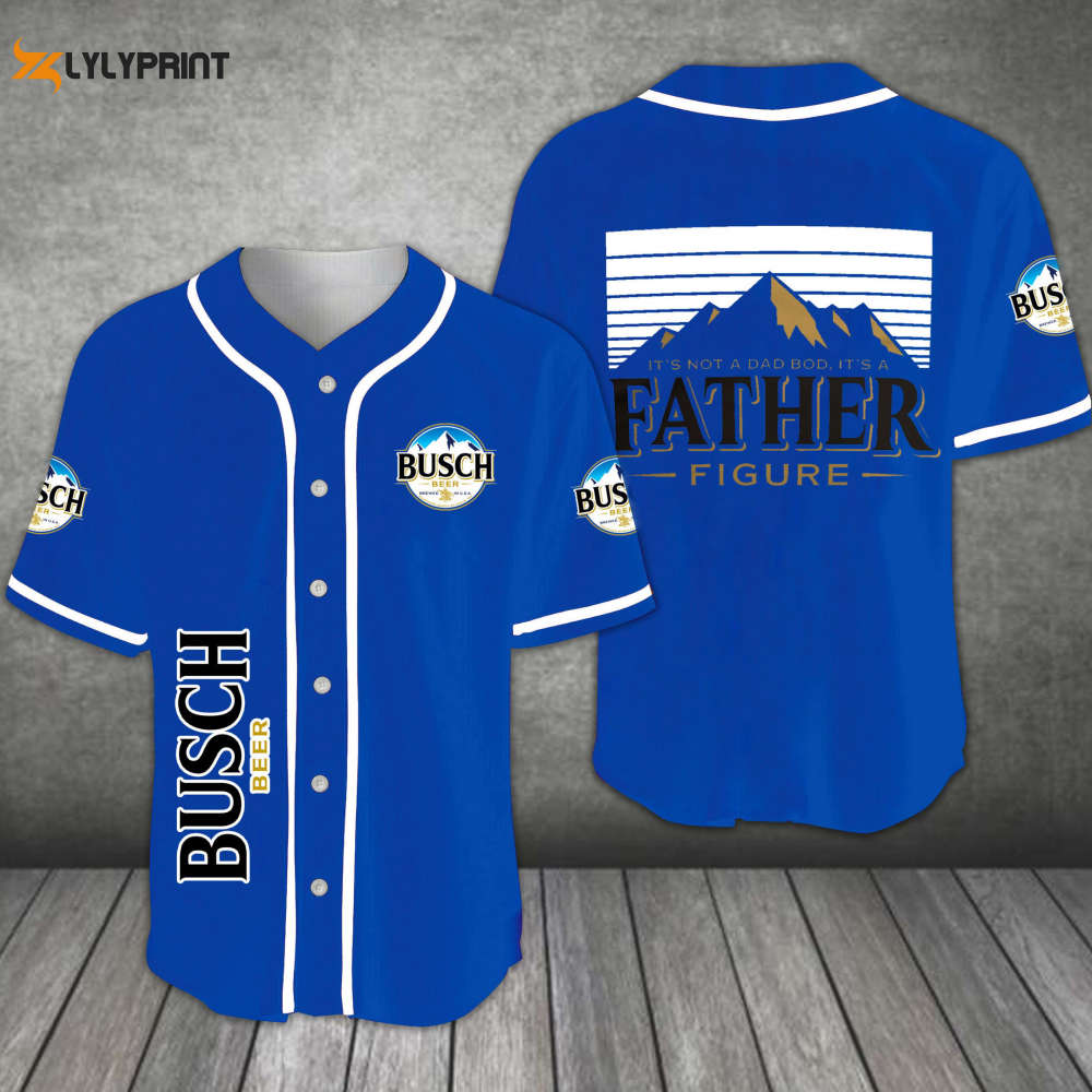 Busch Beer Father Figure All Over Print Unisex Baseball Jersey - lylyprint.com