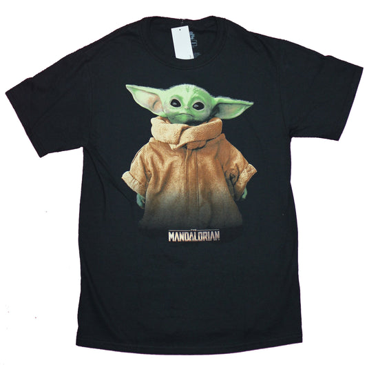 The Mandalorian Mens T-Shirt - Grogu The Child Smiling Photo Image