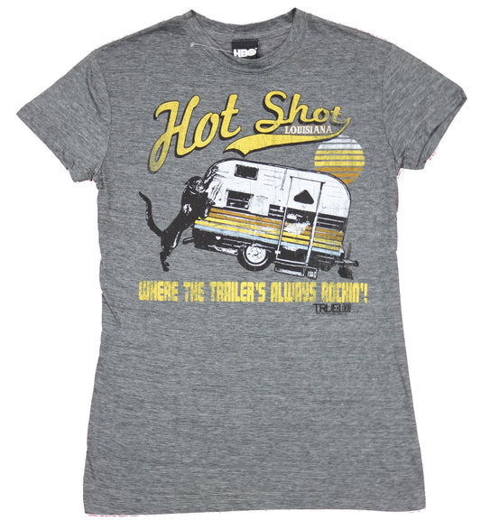 True Blood Girls Juniors T-Shirt  - Hot Shot Louisiana Trailer's Always Rockin