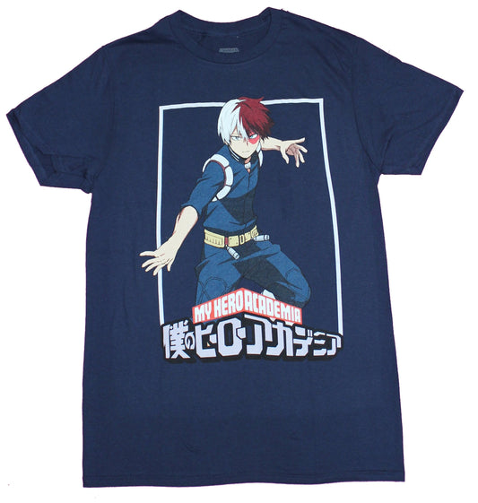 My Hero Academia Mens T-Shirt - Shoto Todoroki Action Ready Image