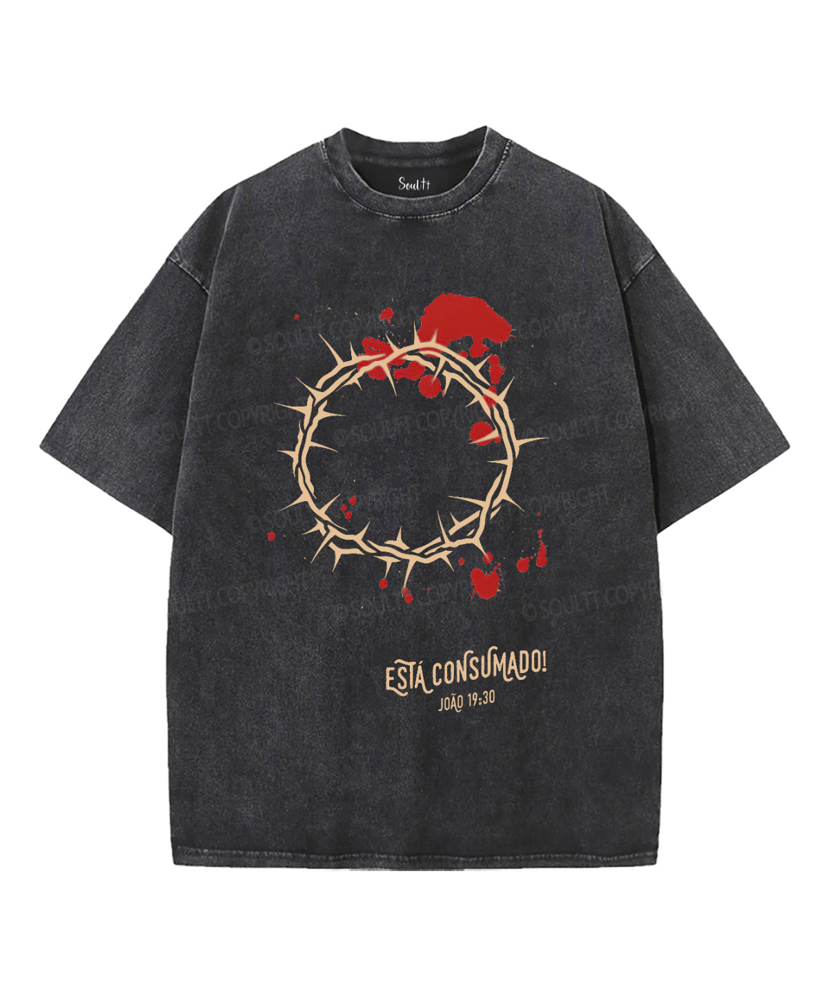 EstÃ¡ Consumado Unisex Washed Christian T-shirt
