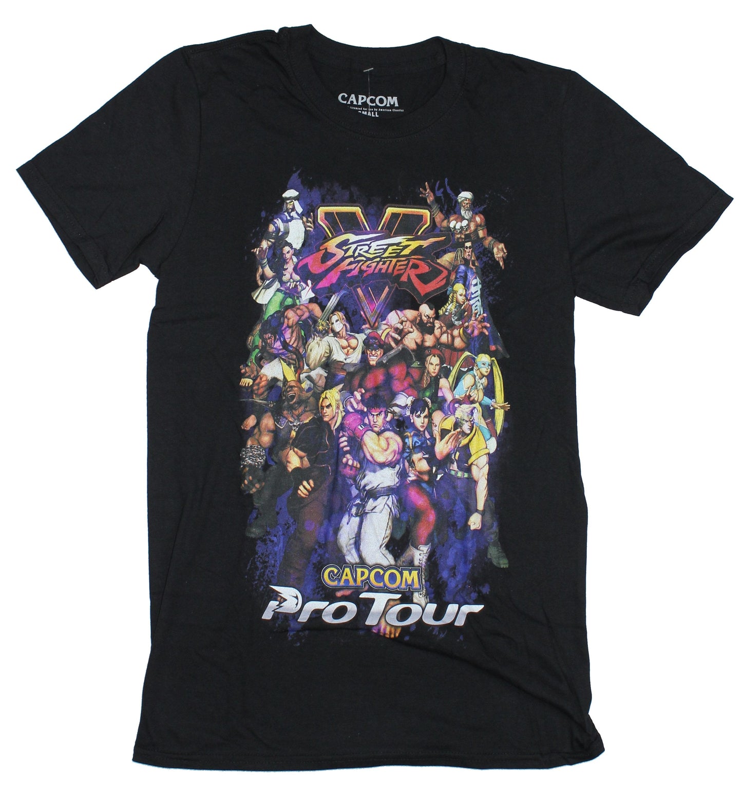 Street Fighter Mens T-Shirt - Street Fighter V Pro Tour Giant Cast Image