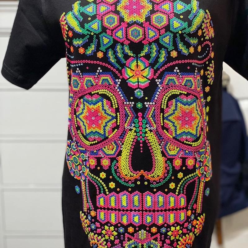 calavera  estrella t-shirt Casual Black Hoodie, Sweatshirt | InkThreadWorks.com