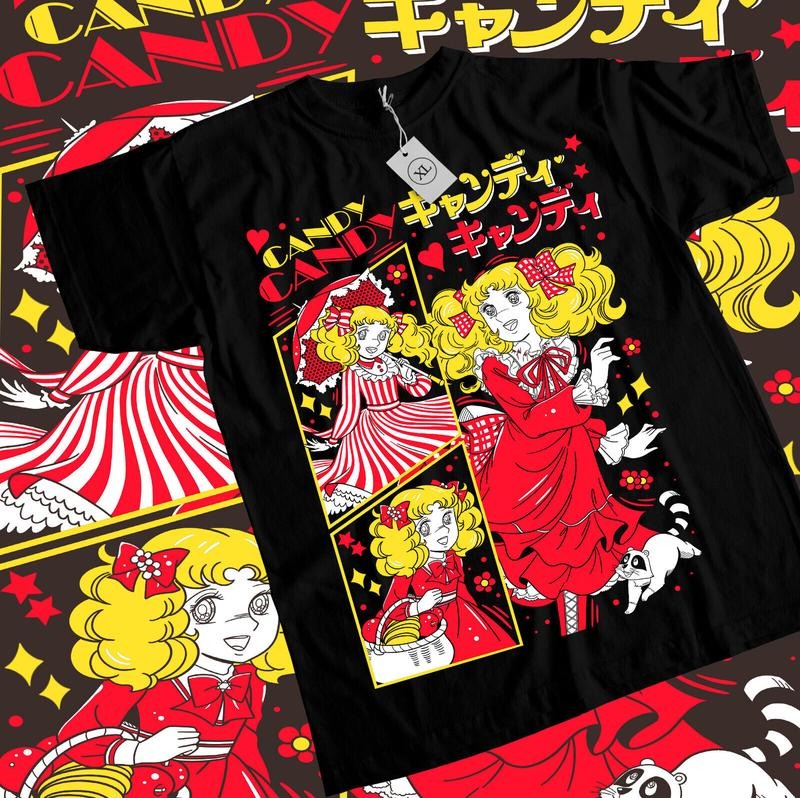 candy candy T-Shirt S-4XL,shojo,riyoko ikedarose of versailles,kawaii Shirt,All Size Hoodie, Sweatshirt | InkThreadWorks.com