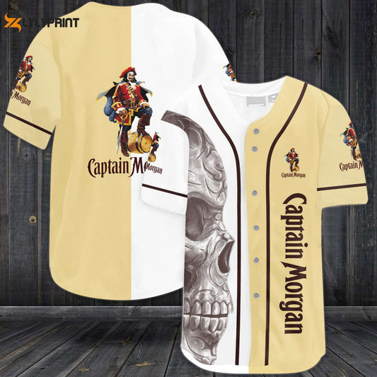 Captain Morgan Skull Baseball Jersey - Gift for Men Women - lylyprint.com