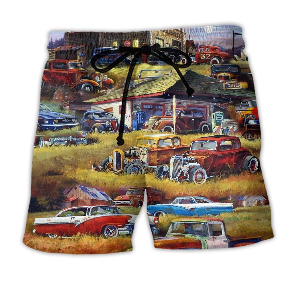 Car Being With The Classic Is A Bless Trendy Aloha Hawaiian Beach Shorts
